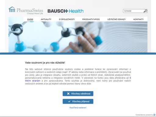 pharmaswiss je součástí skupiny valeant pharmaceuticals international, inc. valeant je nadnárodní farmaceutická společnost, která dodává na trh léčivé přípravky na předpis i pro volný prodej