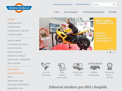 největší nabídka atrakcí k pronájmu v čr. nabízíme 250 zábavných atrakcí k pronájmu pro vaše akce.