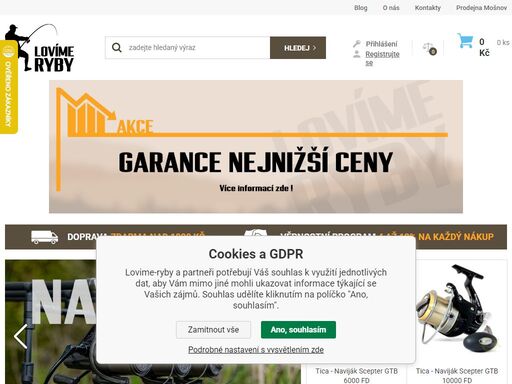 cadoxfishing s.r.o.
rcm - rybářské centrum mošnov je největší prodejna rybářských potřeb v česku i slovensku. nabízíme velký sortiment kvalitního