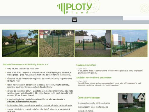 stavíme ploty na klíč již od roku 1997! jsme malá firma - úspěch a prosperitu nám přináší spokojený zákazník a kvalita práce.