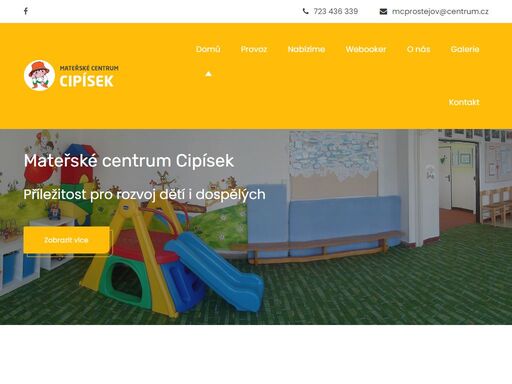 mateřské centrum cipísek prostějov. příležitost pro rozvoj dětí i dospělých.