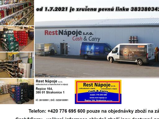 prodej nápojů velkoobchodně a maloobchodně ve strakonicích. rozvoz nápojů do hospod, restaurací a provozoven. nápoje alko, nealko a další produkty v naší nabídce. rest nápoje strakonice.