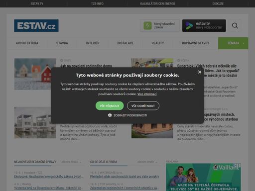 novinky ze stavebnictví, architektury, bydlení a tzb. aktuální stavební trendy, materiály, realizace, zkušenosti, řešení pro vaši stavbu ve specializovaných tématech.