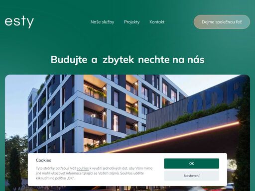 uspějte na trhu s nemovitostmi. postaráme se o analýzu vašeho stavebního projektu, equity partnerství, marketing, prodejní strategii, klientské změny i room management. jsme esty.