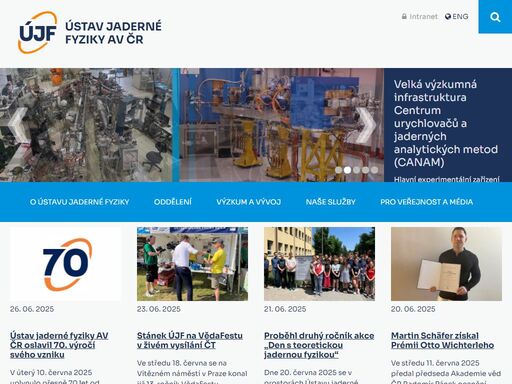 ústav jaderné fyziky akademie věd české republiky, veřejná neuniverzitní výzkumná instituce.