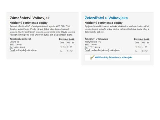 volkovjak, zámečnictví, železářství, fab, klíč, nářadí, vruty