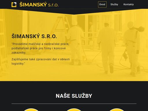 malířské a natěračské práce, podlahářské práce pro firmy i koncové zákazníky. zajišťujeme také zpracování dat v oblasti logistiky.