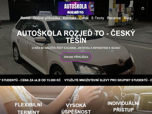 nejlépe hodnocená autoškola v českém těšíně. trpěliví instruktoři, moderní výuka a vysoká úspěšnost u zkoušek. rezervujte si termín ještě dnes.