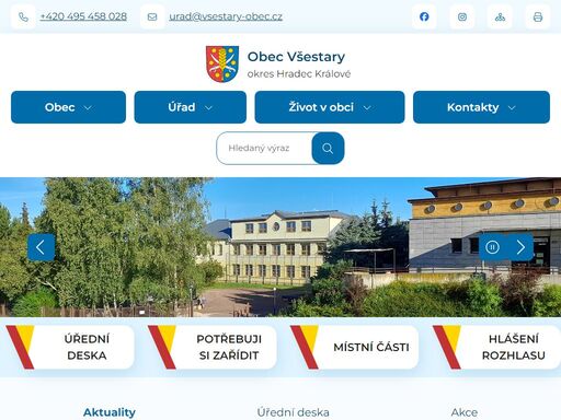 obec všestary