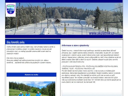 aktuální informace o beskydském ski areálu zlatník a veřejné lyžaské škole.