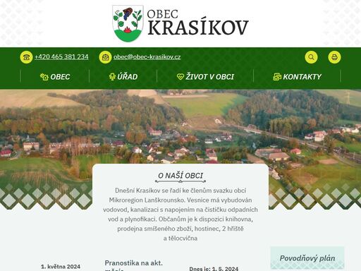 oficiální stránky obce krasíkov