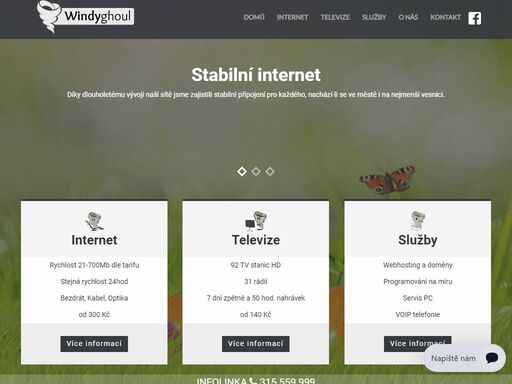 windyghoul s.r.o. - internetové připojení na sedlčansku