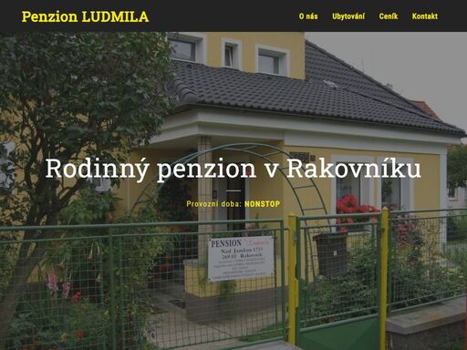 levné ubytování v rakovníku - penzion ludmila.