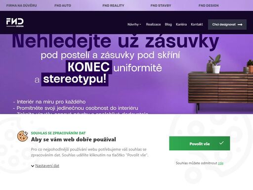 nehledejte už zásuvky pod postelí a vypínače za skříní • konec uniformitě a stereotypu • interiér na míru je pro každého • promítněte svoji jedinečnou osobnost do vašeho interiéru • získejte vizuály, cenové návrhy i spolehlivé dodavatele