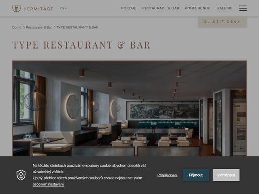 užijte si zážitek type restaurant & bar v . objevte hermitage hotel praha restauraci.