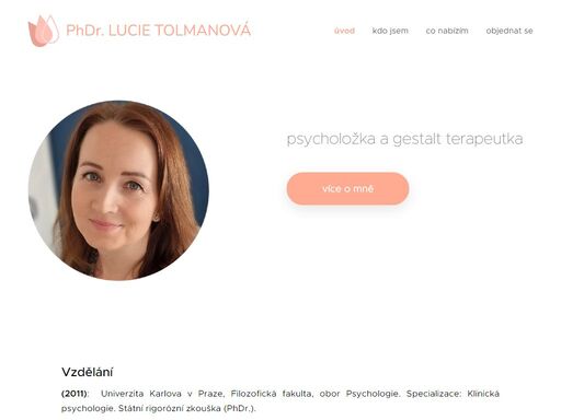 psycholožka a gestalt terapeutka,