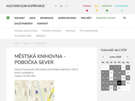 kulturní portál města kopřivnice – koncerty, divadlo, knihovna, informační centrum...