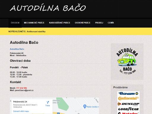 www.autodilna-baco.cz