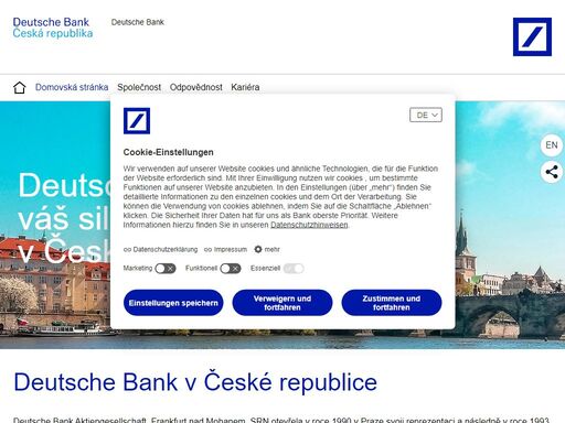 novinky a informace o produktech a službách nabízených v české republice deutsche bank, jedním z předních světových poskytovatelů finančních služeb
