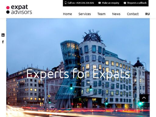 expat advisors is a company in prague which concentrates on providing relocation and legal services to foreigners in the czech republic.