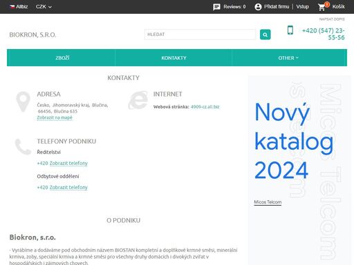 kompletní nabídka zboží a služeb společnosti biokron, s.r.o.. kompletní informace o biokron, s.r.o. ? blučina (česko).
