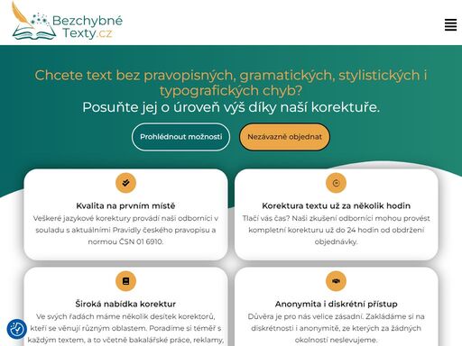 stojí před vámi odevzdání důležité práce a chcete mít jistotu, že text je po všech stránkách správný? pomůžeme vám s korekturou i do 24 hodin.