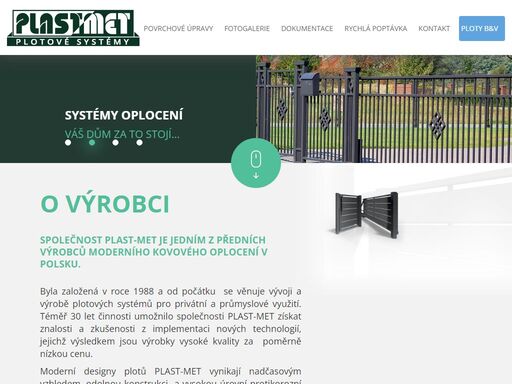 společnost plast-met je jedním z předních výrobců moderního kovového oplocení v polsku. nabízí špičkové ploty s moderním designem za dostupnou cenu.