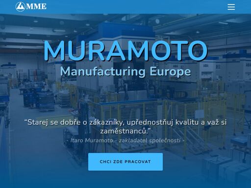 vítejte na stránkách společnosti muramoto manufacturing europe s.r.o.