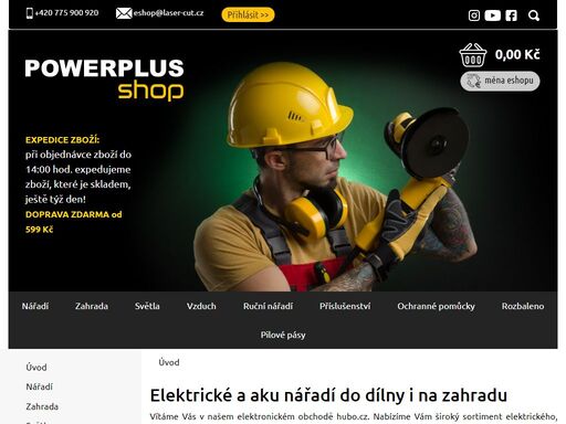 e-shop powerplus.cz :  - nářadí zahrada světla vzduch ruční nářadí příslušenství ochranné pomůcky rozbaleno pilové pásy domov / životní styl 