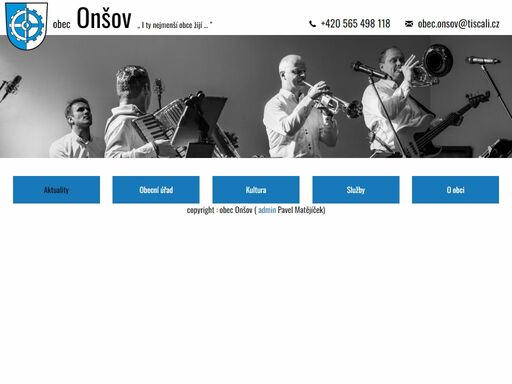 oficiální stránky obce onšov - kraj vysočina, fotogalerie a historie onšova. farní kostel sv. martina, zámek a dd onšov, sdh onšov.