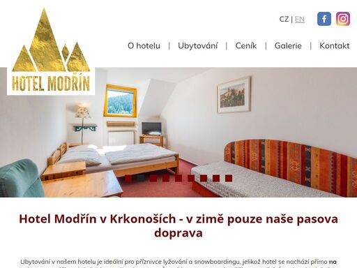 www.hotelmodrin.cz