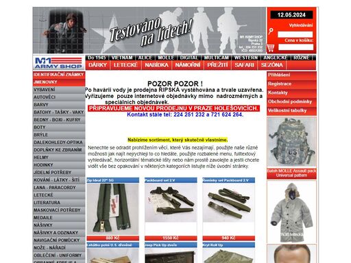 m1 army shop praha - eshop s nejširší nabídkou vojenského zboží - us army, us navy, u.s. marines, u.s. air forces.
