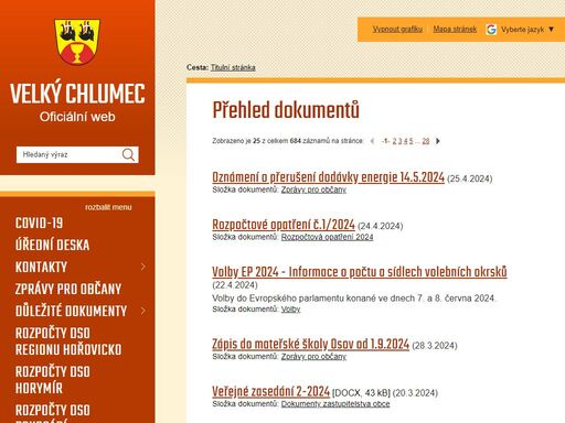 www.obecvelkychlumec.cz