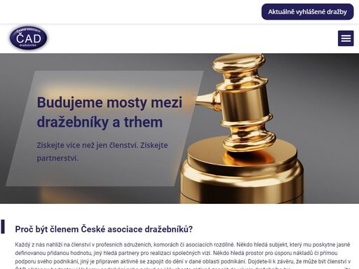oficiální stránky české asociace dražebníků