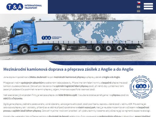 mezinárodní kamionová doprava a přeprava zásilek z anglie a do anglie, z velké británie, do velké británie, přeprava zásilek