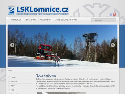oficiální webové stránky lyžařského sportovního klubu lomnice nad popelkou.