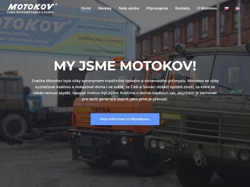 motokov - výroba a prodej náhradních dílů pro vozidla tatra, liaz, avia, karosa, zetor a další česko - slovenské vozy