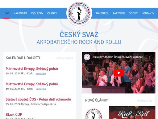 oficiální stránky českého svazu akrobatického rock and rollu
