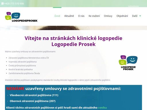 www.logopedieprosek.cz