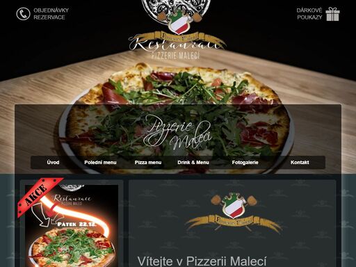 oficiální stránky pizzerie malecí