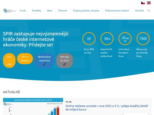 pomáháme online průmyslu růst. zastupujeme nejvýznamnější hráče české internetové ekonomiky.
