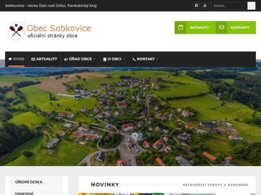 oficiální stránky obce sobkovice