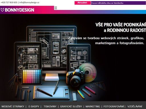 tvorba webových stránek, grafické služby, webdesign, dtp a tiskoviny, e-shopy