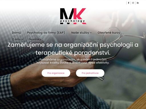 jsme skupina profesionálů v oblasti psychologie, která je fascinována rozvojem lidského potenciálu. mk psychology a pomůžeme rozvíjet i vás.