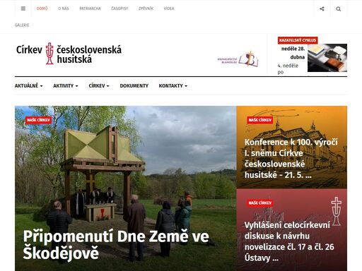 třetí největší křesťanská církev v české republice, oficiální stránky ústřední rady v praze