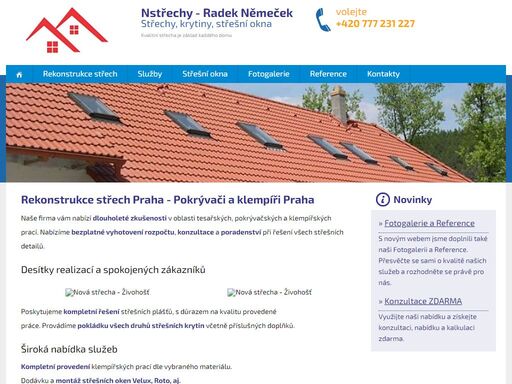 rekonstrukce střech praha | pokrývač praha | klempíř praha nstrechy.cz.