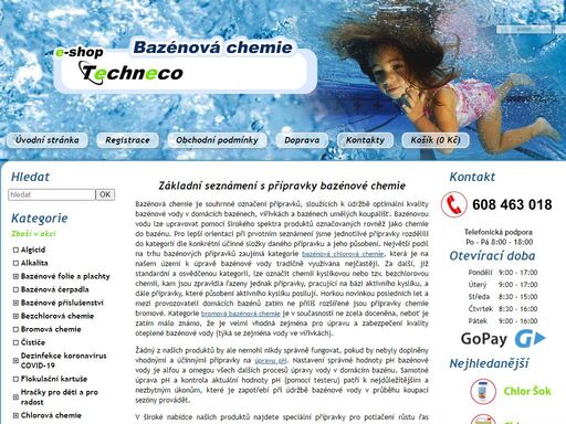 bazénová chemie skutečně online. dodávky bazénové chemie v rámci čr a sk do druhého dne. pro chlorovou úpravu bazénové vody využijte multi tablet 5v1.