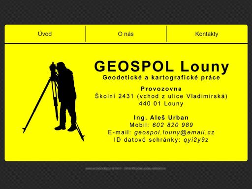 firma geospol louny lubomíra fencla nabízí geodetické a kartografické práce.