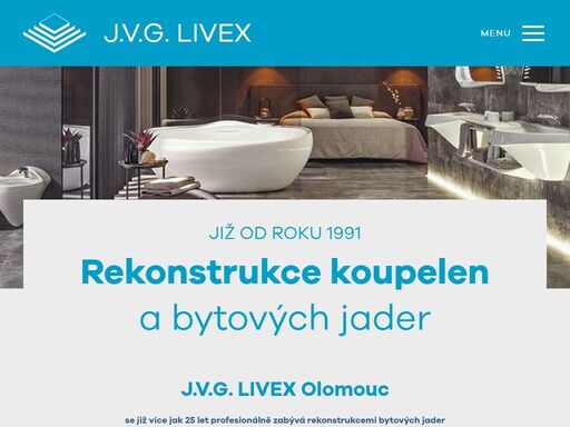 j.v.g. livex olomouc - rekonstrukce koupelen a bytových jader