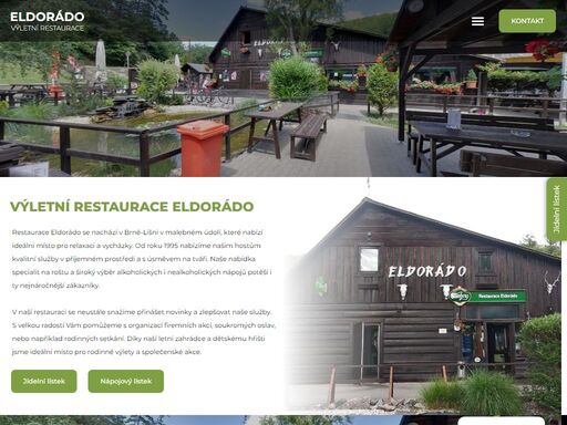 restaurace eldorádo se nachází v malebném údolí, ideálním místem pro relaxaci a vycházky. speciality na roštu, široký výběr alkoholických i nealkoholických nápojů